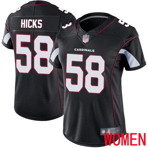 Arizona Cardinals Limited Black Women Jordan Hicks Alternate Jersey NFL Football 58 Vapor Untouchable